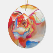 Fred martin begonia waterverf art keramisch ornament (Links)