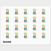 Fred Name Graphic Ronde Sticker (Vel)