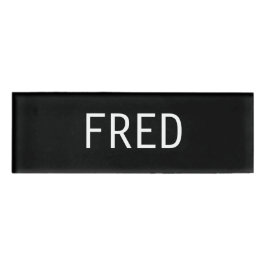 Fred Name Tag