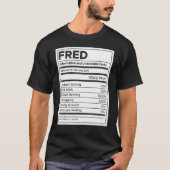Fred Nutrition Informatie Probleem oplossen Hard W T-shirt (Voorkant)