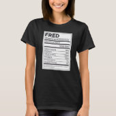 Fred Nutrition Informatie Probleem Oplossen Hard W T-shirt (Voorkant)