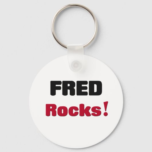 Fred Rocks Sleutelhanger (Voorkant)