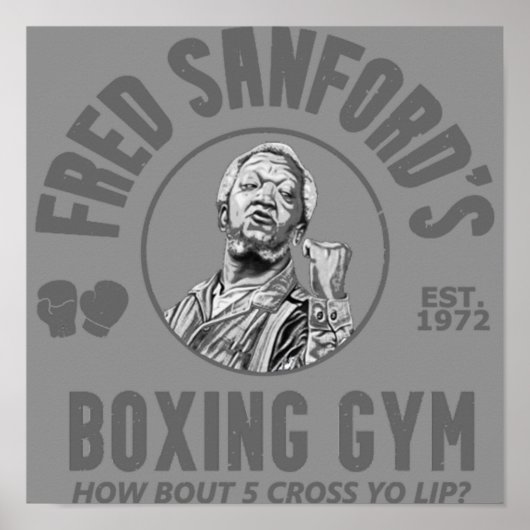 Fred Sanfords Boxing Gym Poster (Voorkant)