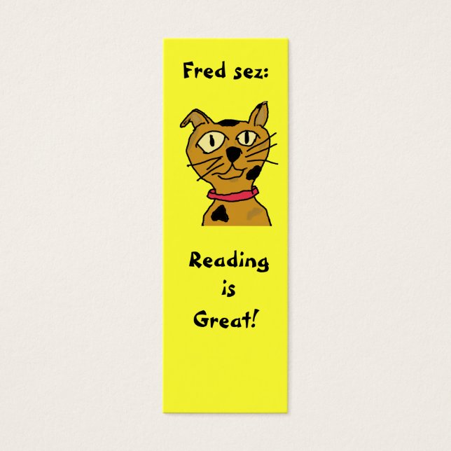 Fred sez Bladwijzer Mini Visitekaartjes (Voorkant)