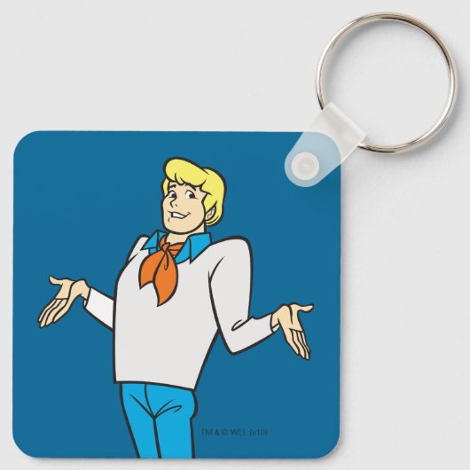 Fred Shrug Sleutelhanger (Achterkant)