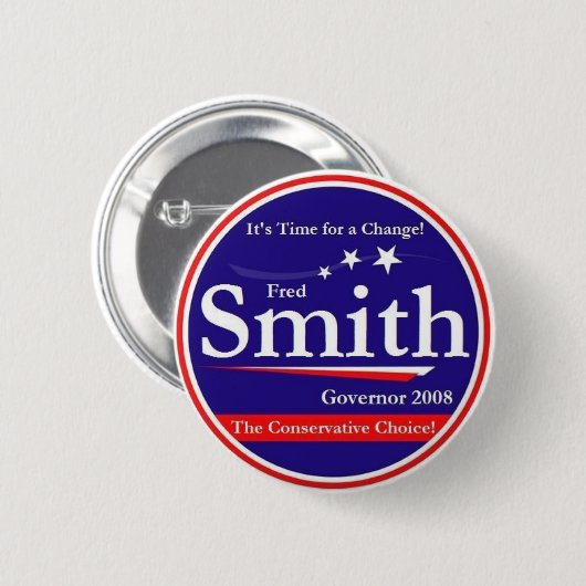 Fred Smith Ronde Button 5,7 Cm (Voorkant /achterkant)