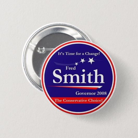 Fred Smith Ronde Button 5,7 Cm (Voorkant /achterkant)