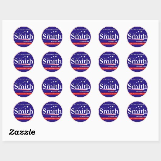 Fred Smith Ronde Sticker (Vel)
