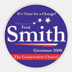 Fred Smith Ronde Sticker