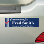 Fred Smith voor gouverneur Bumpersticker (Op auto)