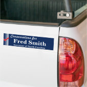 Fred Smith voor gouverneur Bumpersticker (Op Truck)