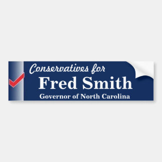 Fred Smith voor gouverneur Bumpersticker