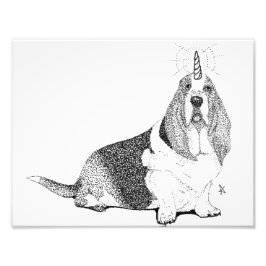 Fred the Bassetcorn Foto Afdruk