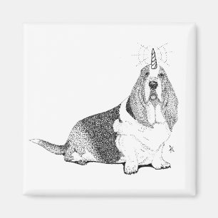 Fred the Bassetcorn Magneet