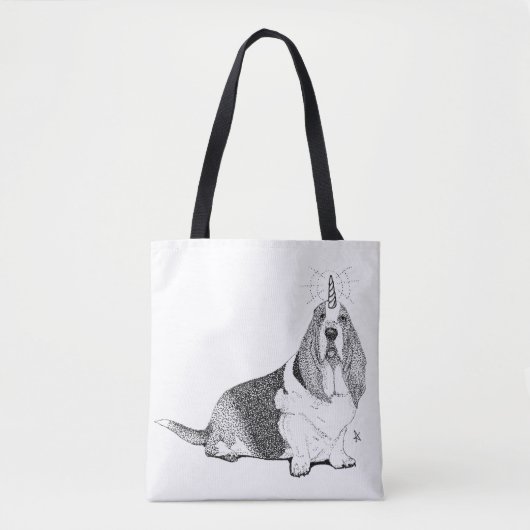Fred the Bassetcorn Tote Bag (Voorkant)