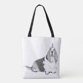 Fred the Bassetcorn Tote Bag (Achterkant)