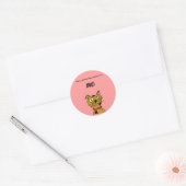 Fred the Cat book bord Ronde Sticker (Envelop)