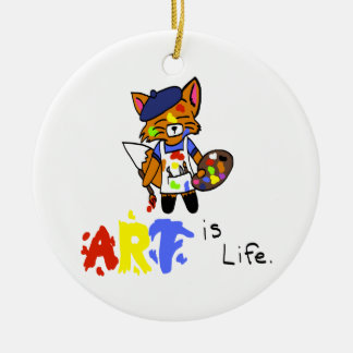 Fred the Fox-Artist Keramisch Ornament
