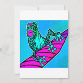 Fred The Frog Cute Wild Animals Lover Perfect Gift Feestdagenkaart (Voorkant)