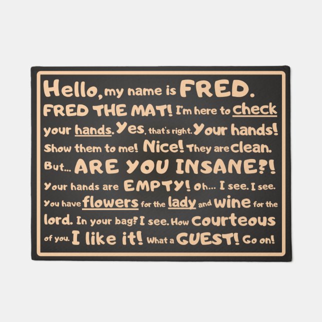 Fred the Mat - Cheeky Inspectie bij de ingang (Voorkant)