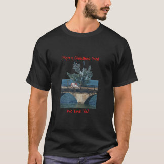 Fred the Tree Merry Christmas Florida Keys 7 Mile T-shirt