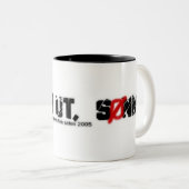 Fred Ut Tweekleurige Koffiemok (Voorkant rechts)