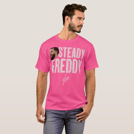 Fred Vanvleet Toronto Steady Freddy T-shirt (Voorkant volledig)