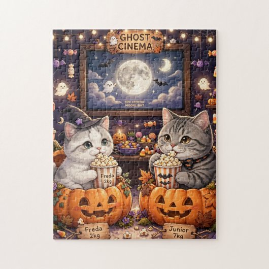 Freda en Junior Ghost Cinema Jigsaw Puzzel | Kawa (Verticaal)