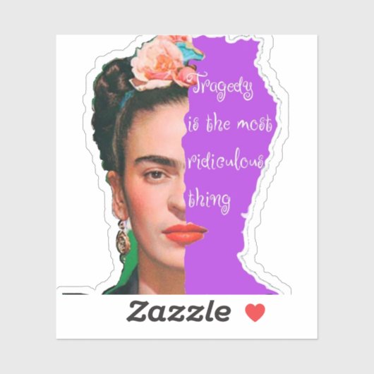 FREDA Kahlo Quote3" x 3" Custom-Cut Vinyl Stickers (Vel)