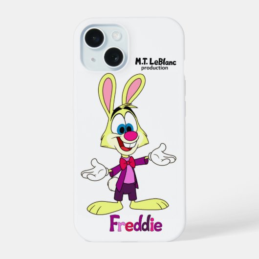 Freddie Bunny iPhone Hoesje 15 Case (Achterkant)
