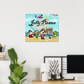 Freddie Bunny Jolly Pirates poster (Thuiskantoor)