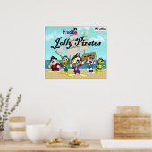 Freddie Bunny Jolly Pirates poster (Keuken)