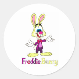 Freddie Bunny Ronde Sticker