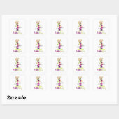 Freddie Bunny Vierkante Sticker (Vel)