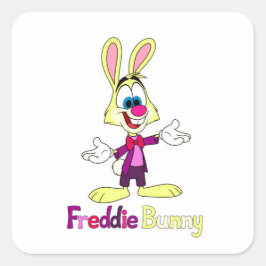 Freddie Bunny Vierkante Sticker