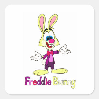 Freddie Bunny Vierkante Sticker
