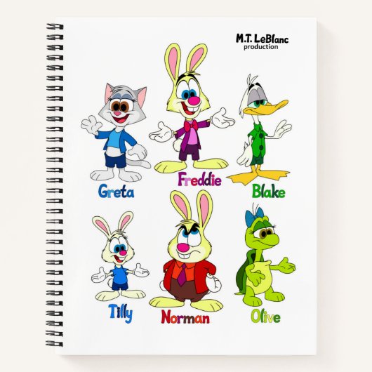 Freddie Bunny & Vrienden Notitieboek (Voorkant)