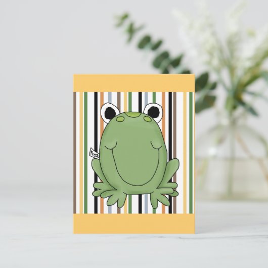 Freddie Frog Tshirts en Gifts Briefkaart (Staand voorkant)