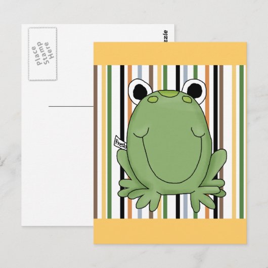 Freddie Frog Tshirts en Gifts Briefkaart (Voorkant / Achterkant)