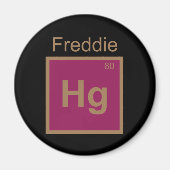 Freddie Hg (Mercury) Element Pun Magneet (Voorkant)