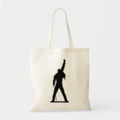 Freddie Mercury Silhouette Schoudertas Tote Bag (Voorkant)