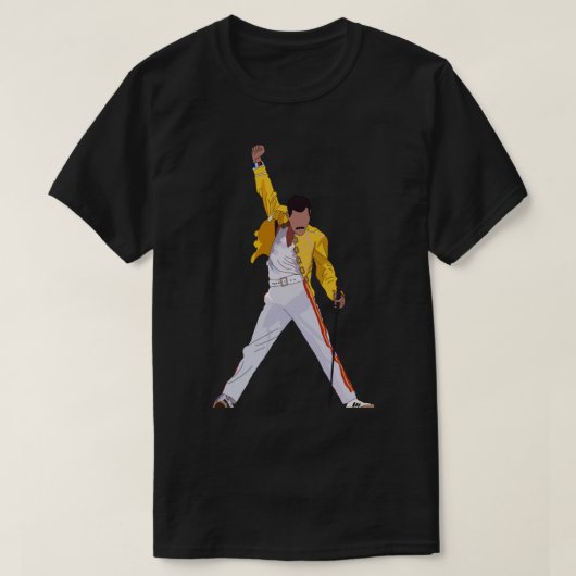Freddie Mercury Sticker Sticker.png T-shirt (Design voorkant)