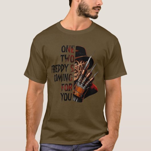 Freddy Horror Grafische Halloween T-shirt (Voorkant)