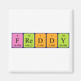 Freddy periodiek table naam magnet