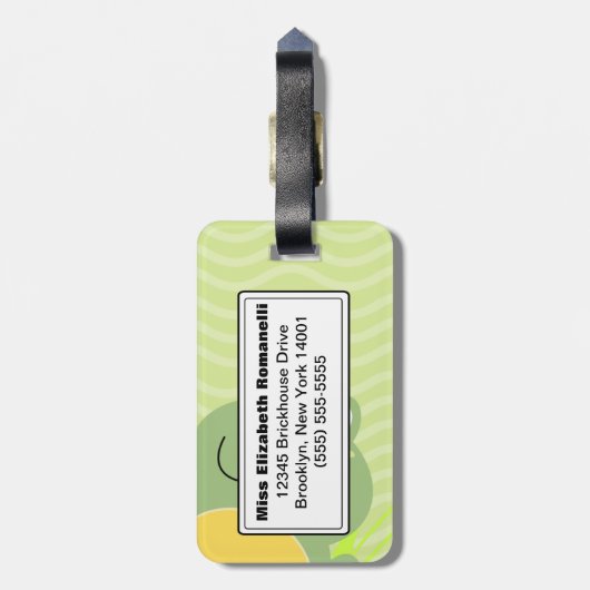 Freddy the Frog  Bagagelabel (Achterkant verticaal)