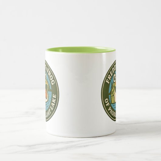 Freddy the Frog LVL Mug Tweekleurige Koffiemok (Center)