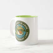Freddy The Frog Mug Tweekleurige Koffiemok (Voorkant links)