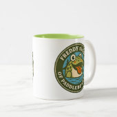 Freddy The Frog Mug Tweekleurige Koffiemok (Voorkant rechts)