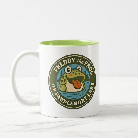 Freddy The Frog Mug Tweekleurige Koffiemok (Links)