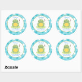 Freddy the Frog Round Favor Sticker (Vel)